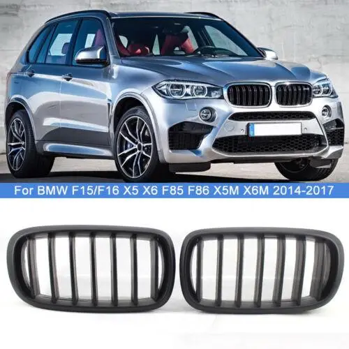 Ноздри Решетка радиатора BMW X5 F15 X6 F16  (черный мат) БМВ